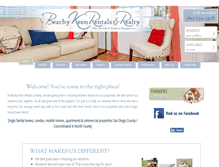 Tablet Screenshot of beachykeenrentals.com